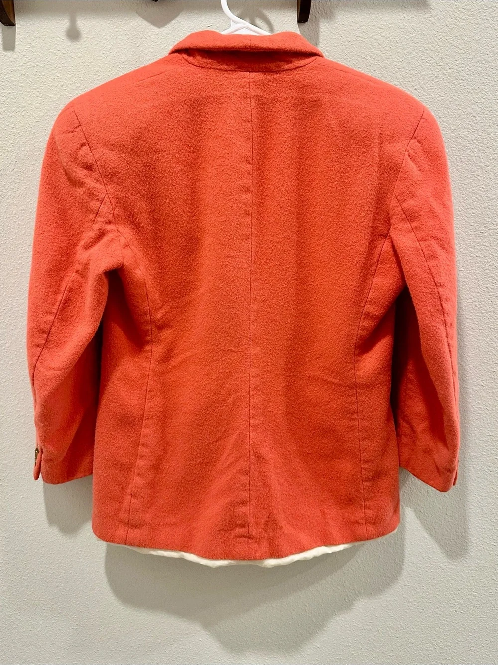 Vintage Coral Double-Breasted Blazer Jacket Women’s Large